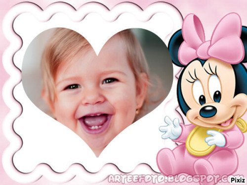 Fotomontaje Online Gratuito De Minnie Para Bebes Fotomontajes Y Marcos Para Fotos
